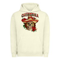 Pigment Pistachio Chingona with roses Mexico Urban Hoodie - HowdyJamesFarm