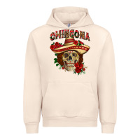 Sandshell Chingona with roses Mexico Urban Hoodie - HowdyJamesFarm