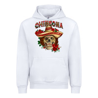 White Chingona with roses Mexico Urban Hoodie - HowdyJamesFarm
