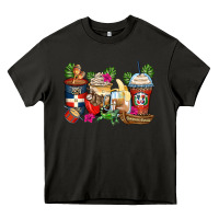 Dominican Republic Coffee Cups Heavy Core Tee | Teevron