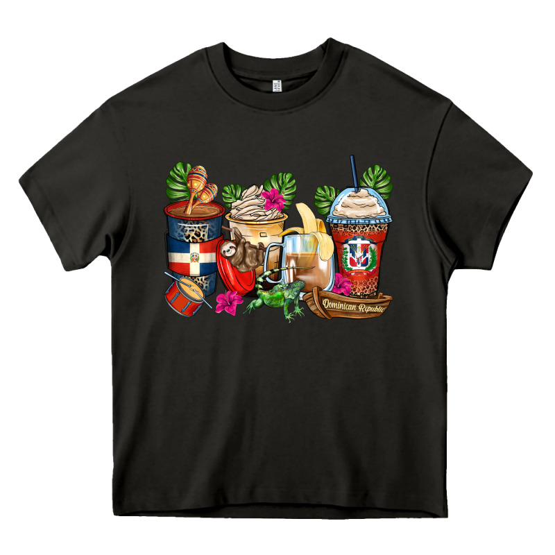 Dominican Republic Coffee Cups Heavy Core Tee by Zillion Design Studio | Teevron