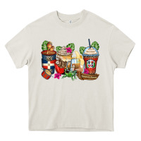 Cream dominican republic coffee cups Heavy Core Tee - Zillion Design Studio
