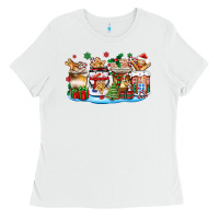 White christmas cookie coffee cups Ladies Tee - Zillion Design Studio