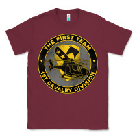 Burgundy the first team 1st cavalry division Classic Tee - Jasminsmagicworld