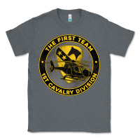 Charcoal Heather the first team 1st cavalry division Classic Tee - Jasminsmagicworld