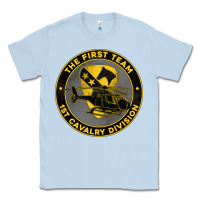 Dusty Blue the first team 1st cavalry division Classic Tee - Jasminsmagicworld
