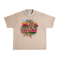 French Oak serape leopard patch Urban Heavy Tee - AdoDesignShop