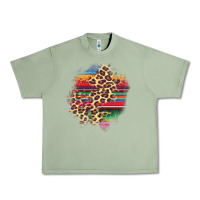 Oil Green serape leopard patch Urban Heavy Tee - AdoDesignShop