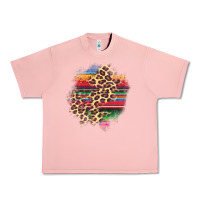 Salmon serape leopard patch Urban Heavy Tee - AdoDesignShop