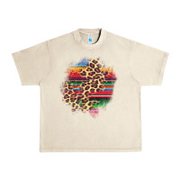 Sandshell serape leopard patch Urban Heavy Tee - AdoDesignShop