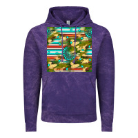 Cloud Purple camouflage serape gemstone seamless pattern Vintage Hoodie - BundleAndBundleShop