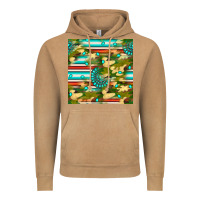 Vintage Camel camouflage serape gemstone seamless pattern Vintage Hoodie - BundleAndBundleShop