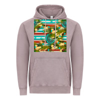 Vintage Zinc camouflage serape gemstone seamless pattern Vintage Hoodie - BundleAndBundleShop