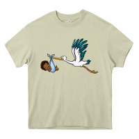 Mossy stork with black baby boy Heavy Core Tee - BarkalooDesign