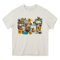 Cream bull skull coffee cups Heavy Core Tee - Zillion Design Studio