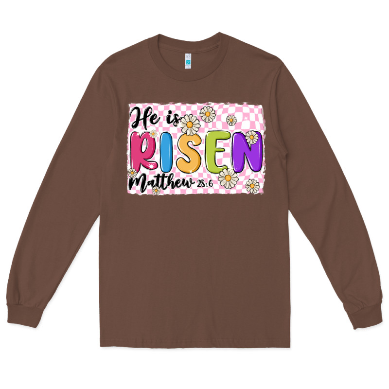 Checkered Risen Long Sleeve Tee by MaliasSmallBusiness | Teevron