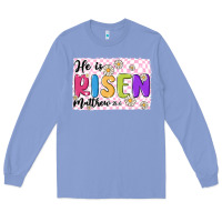 Colony Blue checkered risen Long Sleeve Tee - MaliasSmallBusiness