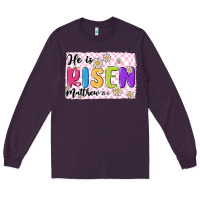 Plum checkered risen Long Sleeve Tee - MaliasSmallBusiness