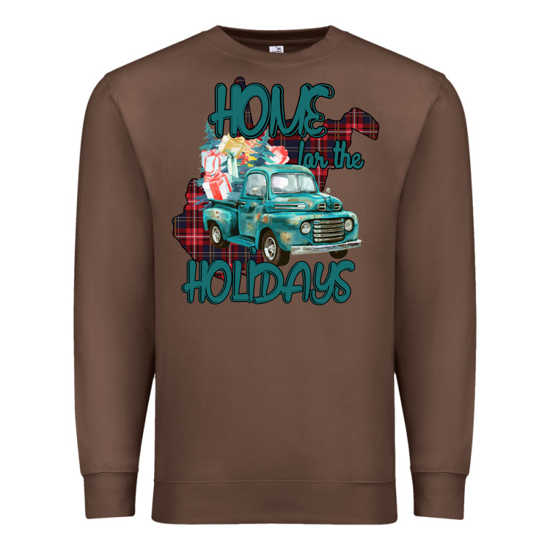 Christmas Home For The Holidays Premium Sweatshirt by Bettercallsaul | Teevron