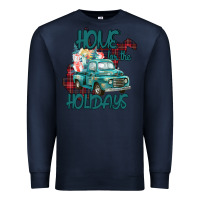 Navy Christmas Home For The Holidays Premium Sweatshirt - Bettercallsaul