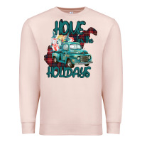 Pale Pink Christmas Home For The Holidays Premium Sweatshirt - Bettercallsaul