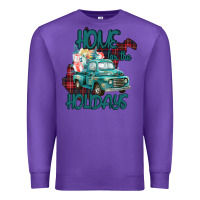 Purple Christmas Home For The Holidays Premium Sweatshirt - Bettercallsaul