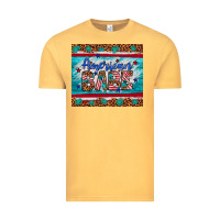 Vintage Mustard American babe leopard gemstone Vintage Tee - Artiststas
