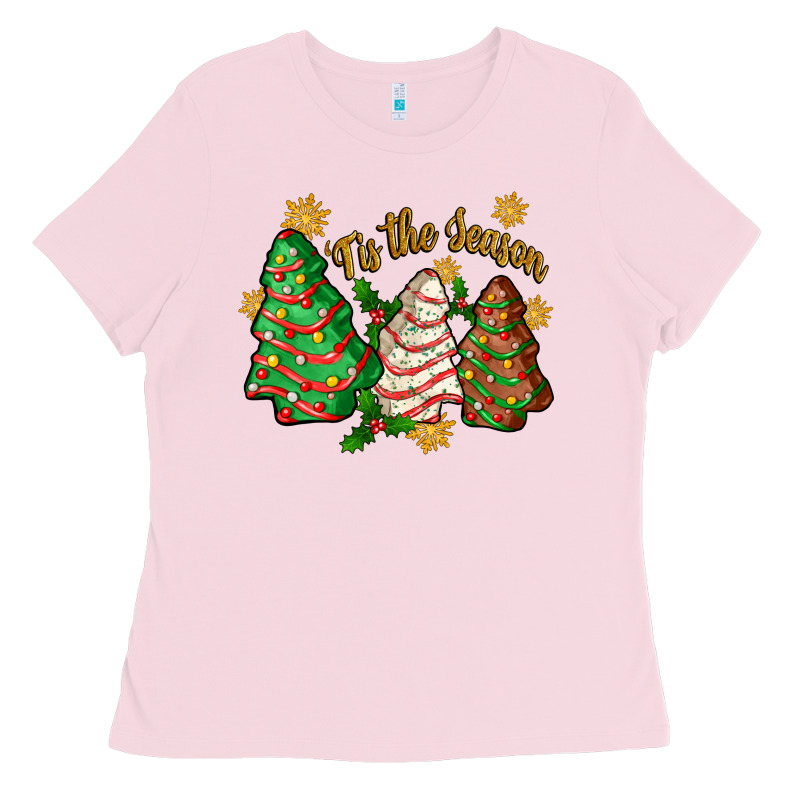 Tis The Season Christmas Cake Ladies Tee by Zillion Design Studio | Teevron