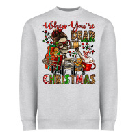 Heather Grey when you're dead inside but it's christmas Heavyweight Sweatshirt - Jasminsmagicworld