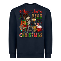 Navy when you're dead inside but it's christmas Heavyweight Sweatshirt - Jasminsmagicworld