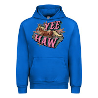 Cobalt Yee haw Urban Hoodie - HowdyJamesFarm