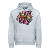 Heather Grey Yee haw Urban Hoodie - HowdyJamesFarm