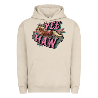Pigment French Oak Yee haw Urban Hoodie - HowdyJamesFarm
