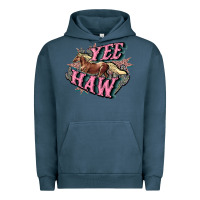 Pigment Midnight Navy Yee haw Urban Hoodie - HowdyJamesFarm