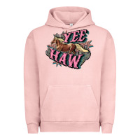 Pigment Salmon Yee haw Urban Hoodie - HowdyJamesFarm