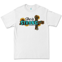 White she i̇s strong western cross Premium Tee - RanaPortraitStore