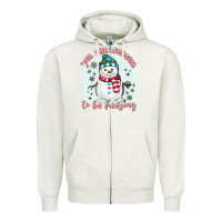 Oatmeal Heather 'tis the season to be freezing Zipper Hoodie - MaliasSmallBusiness