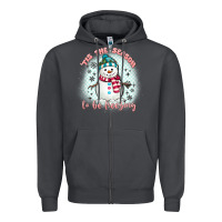 Smoke 'tis the season to be freezing Zipper Hoodie - MaliasSmallBusiness