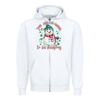 White 'tis the season to be freezing Zipper Hoodie - MaliasSmallBusiness