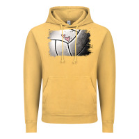 Vintage Mustard volleyball brushstroke Vintage Hoodie - RanaPortraitStore