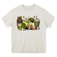Cream army coffee cups Heavy Core Tee - Zillion Design Studio