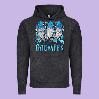 Chillin' With My Gnomies Vintage Hoodie Designed By Jahusdesignshop