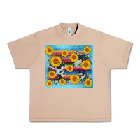 Burro serape cowhide sunflower Urban Heavy Tee - AdoDesignShop