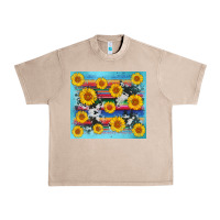 French Oak serape cowhide sunflower Urban Heavy Tee - AdoDesignShop