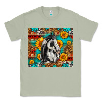 Matcha Aztec Sunflowers Horse Classic Tee - LillyAllenDesigns