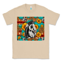 Mushroom Aztec Sunflowers Horse Classic Tee - LillyAllenDesigns