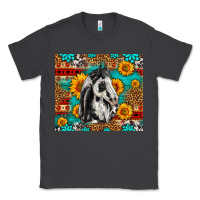 Smoke Aztec Sunflowers Horse Classic Tee - LillyAllenDesigns