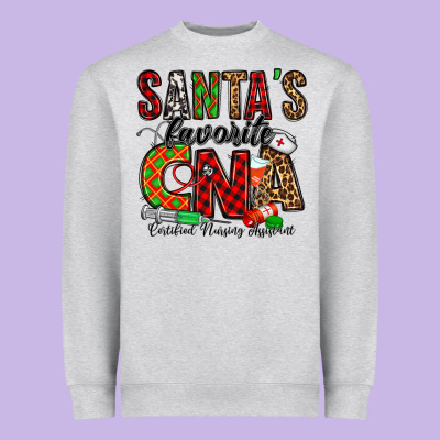 Santa’s Favorite Cna Heavyweight Sweatshirt Designed By Jasminsmagicworld