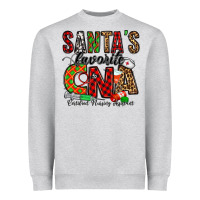 Heather Grey santa’s favorite cna Heavyweight Sweatshirt - Jasminsmagicworld