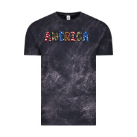 Cloud Black america 4th of july Vintage Tee - Artiststas